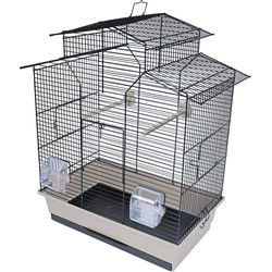 Interzoo vogelkooi Iza 2 zwart/beige