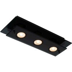 Simpele modern zwarte plafondlamp GU10