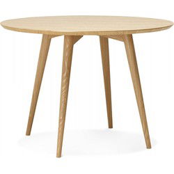 SWEDY ronde eettafel 120x120x75 cm Bruin