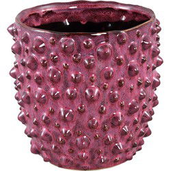 PTMD Marel Bloempot - 19 x 19 x 19 cm - Keramiek - Rood