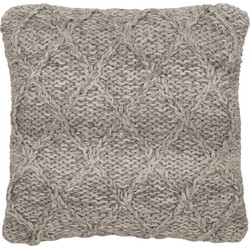 MUST Living Cushion Grenada,45x45 cm, Grey, 100% wool