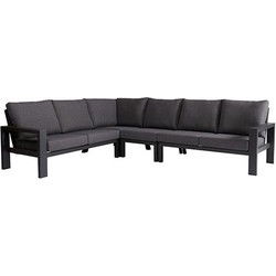 Benton loungeset zonder tafel 4 delig antraciet