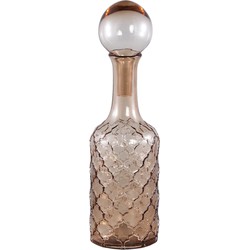 PTMD Cianna Brown glass bottle round with bal M