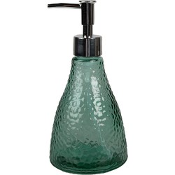 Clayre & Eef Zeepdispenser 400 ml Groen Glas Zeeppompje