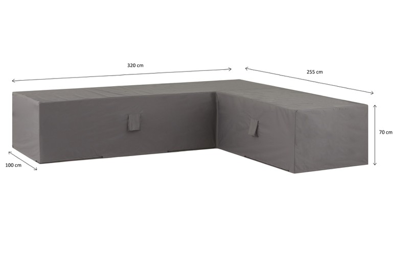 Loungeset covers 320x255 cm grijs - Madison - 