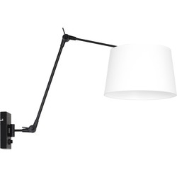 Wandlamp met uitklaparm Steinhauer Prestige Chic Wit