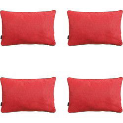 Madison -  Sierkussen Panama brick red - Ca. 40x60 cm - Set van 4