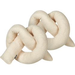 Beliani GLADIOLUS - Sierkussen-Beige-Bouclé