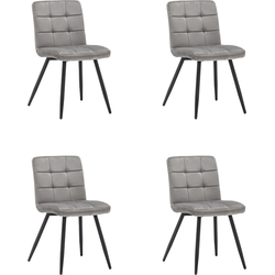 Eetkamerstoel Collin microvezel mix&match - set van 4