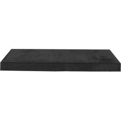 LABEL51 Eetkamertafel Tafelblad Straight Edge - Zwart - Mangohout - 70 cm Straight