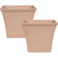 PSATHA - Bloempot set van 2 - Perzik - 41 cm - Stenenmix
