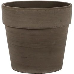 Terracotta Bloempot voor Binnen en Buiten - Basalt Bruin - Ø 24 cm