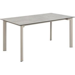 Eettafel Rechthoek - Grijs Keramiek - 160x90x75cm - Siger