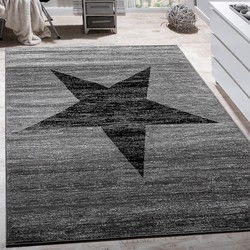 Laagpolig Vloerkleed Fiest Ster - Grijs - 160x220 cm