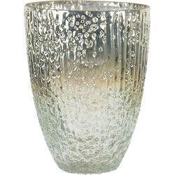 Clayre & Eef Theelichthouder Turquoise Glas