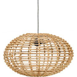 Pompoen hanglamp van natuurlijk rotan