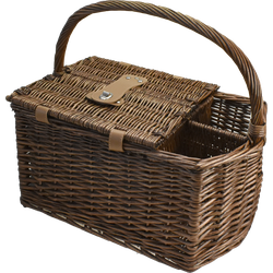 Picknickmand met hengels 2 flessenhouders 2 pers. incl. servies