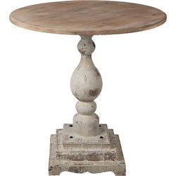 Clayre & Eef Eettafel Bruin Beige Hout