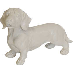 Ornament - Dachshund - Polyresin - Beige - 35x23x19cm