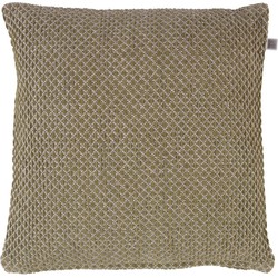 Dutch Decor KNOPPA - Kussenhoes olijf 45x45 cm - groen - Dutch Decor