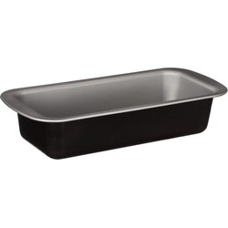 5Five Cake bakken bakvorm/bakgerei Backery Pro - metaal - anti-aanbak laag - zwart - 29 x 13 x 6 cm - Cakevormen