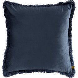 PTMD Nous Sierkussen - 60x3x60 cm - Fluweel - Blauw