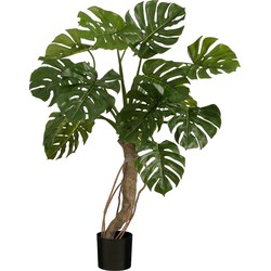 Mica Decorations Monstera Kunstplant - H135 x Ø100 cm - Groen