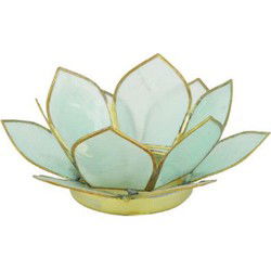 Tealight holder capiz nature diameter 12 x 4 cm