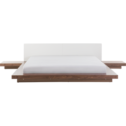 Beliani ZEN - Tweepersoonsbed-Lichte houtkleur-MDF