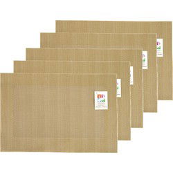 Placemats Hampton - 10x - goud - PVC - 30 x 45 cm - Placemats