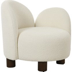 House Nordic Fauteuil Honolulu Bouclé Links Wit