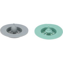 Cuisine Elegance Gootsteenzeef 7 cm 2 Stuks Groen/Grijs