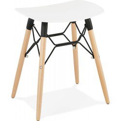 ALADIN design lage kruk 47x34x47 cm Wit