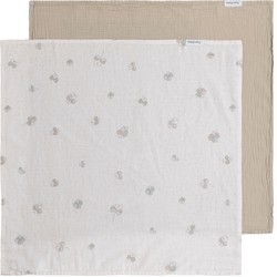 Baby's Only Hydrofiele doek Tender - 2-pack - Beige/Clover - 115x115 cm