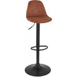 CROUPION verstelbare kruk 45x45x87-107 cm Bruin