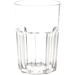 Onbreekbaar retro glas transparant kunststof 45 cl/450 ml - Longdrinkglazen