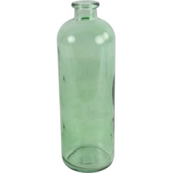 Fles Caria glas ro 11x11x33 cm groen