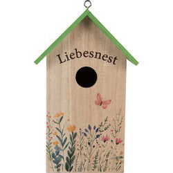 Clayre & Eef Vogelhuis 14x10x23 cm Bruin Hout