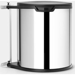Inbouwemmer Built-In Bin, 15 liter - Brilliant Steel