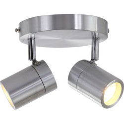 Mexlite - spot - Upround LED - staal - metaal - Ø 24cm - GU10 - 2487ST