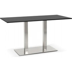 DENVER Tafel 160x80x75 cm Zwart
