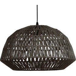 WOOOD Exclusive Kace Hanglamp Jute Zwart Ø45cm