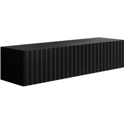 Meubella - TV-Meubel William - Zwart - 150 cm