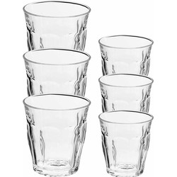 Drinkglazen/waterglazen - 12x stuks - transparant - 200/250 ml - Drinkglazen