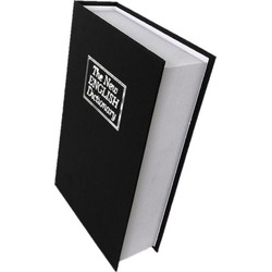 Decopatent® Boekkluis XL - Geheime Kluis - Booksafe - Boekenkluis - Kluis Met Sleutelslot - Geldkist - Verborgen Kluis - Veilig Geld Opbergen - Spaarpot Kluis - ZWART