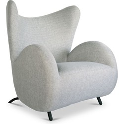 Big buffalo armchair - grey weave