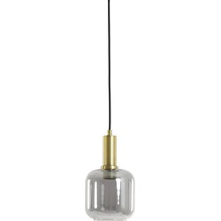 Light & Living - hanglamp - Lekar - brons - glas - kleurglas-lamp - E27 - 2950384