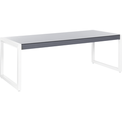 Beliani BACOLI - Tuintafel-Grijs-Aluminium