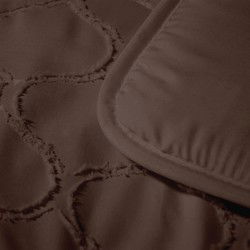 Easy Dekbed Tufted Curve - Bruin - 200x200 cm