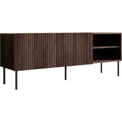 Meubella - TV-Meubel Tartagal - Donkerbruin eiken - 150 cm